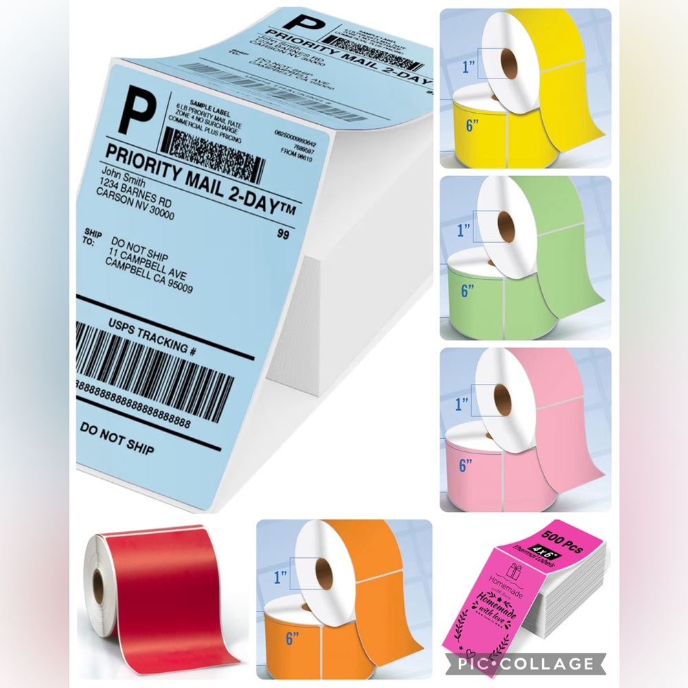 50 Custom 4x6 QR Code Posh Thermal Labels - Picture 3 of 3
